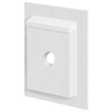 BUILDERS EDGE SMS68TW Mounting Block, 11-1/2 in L, 9-1/16 in W, Fiber Cement, White