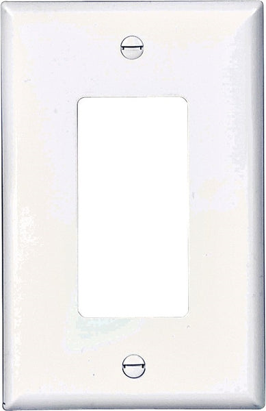 Eaton Wiring Devices PJ26W Wallplate, 4-7/8 in L, 3-1/8 in W, 1 -Gang, Polycarbonate, White, High-Gloss
