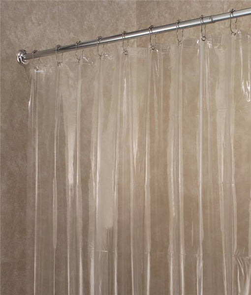 iDESIGN 14551 Shower Curtain/Liner, 72 in L, 72 in W, EVA/Vinyl, Clear