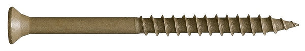 CAMO 0356154 Deck Screw, #9 Thread, 2-1/2 in L, Bugle Head, Star Drive, Type 17 Slash Point, Carbon Steel