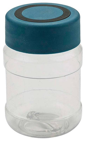 National Hardware N112-098 Jar, Magnetic, Plastic, Clear Blue