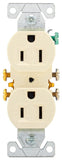 Eaton Wiring Devices 270LA Duplex Receptacle, 2 -Pole, 15 A, 125 V, Push-in, Side Wiring, NEMA: 5-15R