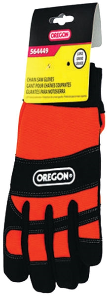 Oregon 564449 Safety Gloves, L, Knit Wrist Cuff, Leather