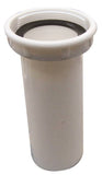 Plumb Pak PP15-6W Sink Strainer Tailpiece, 1-1/2 in, 6 in L, Plastic, White