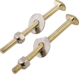 ProSource Bolt Set, Steel, Brass, For: Use to Attach Toilet to Flange