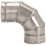 SELKIRK 104230 Elbow, 4 in Connection, Galvanized Steel