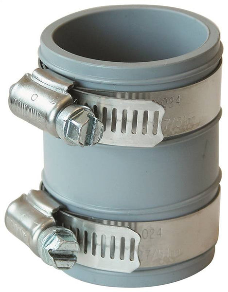 FERNCO PTC-150 Tubular Drain Connector, 1-1/2 in, Slip Joint, PVC, 4.3 psi Pressure