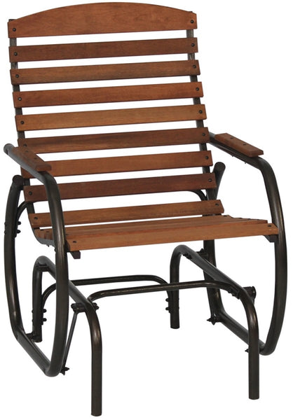 Seasonal Trends CG41Z Country Garden Glider, 29-1/2 in W, 24-1/2 in D, 37 in H, 250 lb Seating, Bronze Frame