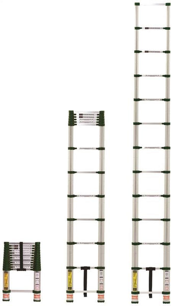 XTEND+CLIMB Pro Series 780P Telescoping Ladder, 16-1/2 ft Max Reach H, 13-Step, 250 lb, 1-1/2 in D Step, Aluminum