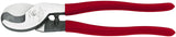 KLEIN TOOLS 63050 Cable Cutter, 9-1/2 in OAL, Steel Jaw, Cushion-Grip Handle, Red Handle