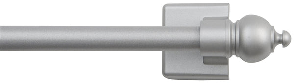 Kenney KN40343 Cafe Rod, 7/16 in Dia, 16 to 28 in L, Metal, Satin Silver
