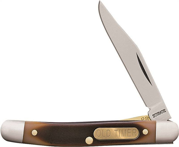 OLD TIMER 18OT Folding Pocket Knife, 2 in L Blade, 7Cr17 High Carbon Stainless Steel Blade, 1-Blade