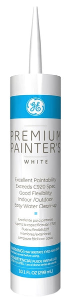 GE GE5091 Painter's Sealant, White, 24 hr Curing, 40 to 100 deg F, 10.1 oz Cartridge