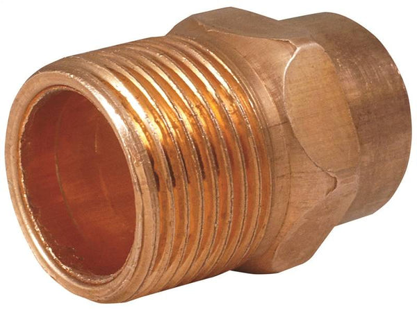 EPC 104 Series 30378 Pipe Adapter, 2 in, Sweat x MNPT, Copper