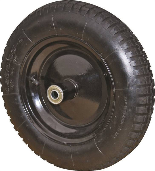 ProSource PR1306 Wheelbarrow Wheel with Tube, 210 lb Max Load, 13 in Dia Tire