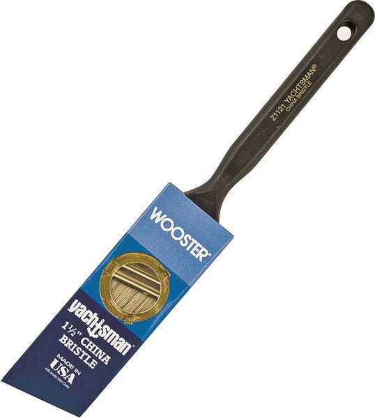 WOOSTER Z1121-1-1/2 Paint Brush, 1-1/2 in W, 2-3/16 in L Bristle, China Bristle, Sash Handle