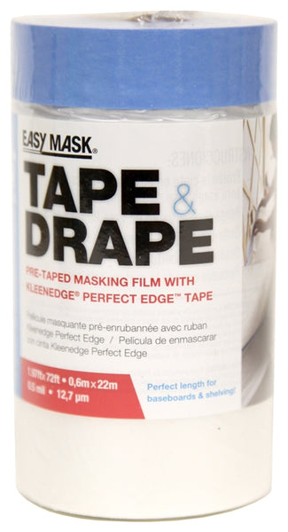 Trimaco EasyMask 949460 Masking Film, 22 m L, 0.6 m W, Clear