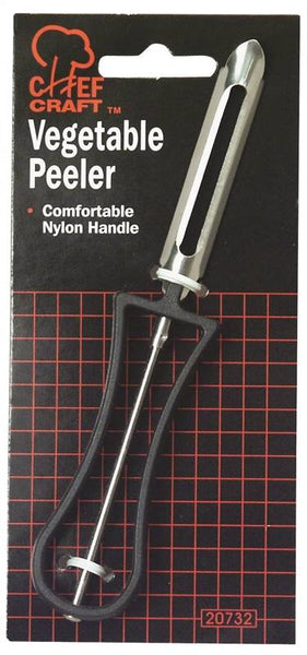 CHEF CRAFT 20732 Peeler, Nylon/Stainless Steel, Black