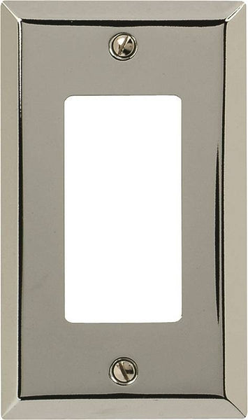 Amerelle 161R Wallplate, 4-15/16 in L, 2-7/8 in W, 1 -Gang, Steel, Polished Chrome