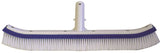 JED POOL TOOLS 70-262 Pool Wall Brush with Clip Handle, 18 in Brush, Metal Handle, Long Handle