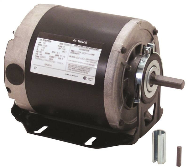 Century GF2054 Electric Motor, 0.5 hp, 1-Phase, 115 V, 1/2 in Dia x 1-1/2 in L Shaft, Sleeve Bearing