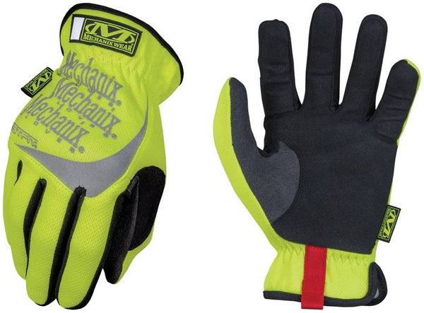 MECHANIX WEAR SFF-91-010 High-Visibility Work Gloves, Men's, L, 10 in L, Reinforced Thumb, Elastic Cuff, Yellow