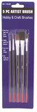ProSource A55505 Artist Brush Set, Wood Handle