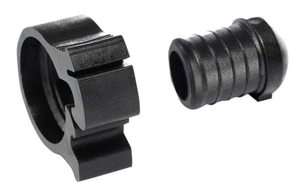 Flair-It PEXLOCK 30768 Pipe Plug with Clamp, 1 in, Black