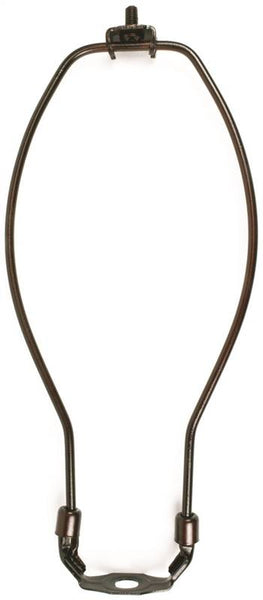 Jandorf 60128 Lamp Harp, 10 in L, Antique Bronze Fixture