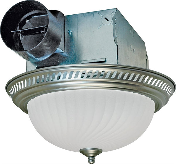 Air King DRLC702 Exhaust Fan, 1.6 A, 120 V, 70 cfm Air, 4 Sones, Fluorescent Lamp, 4 in Duct