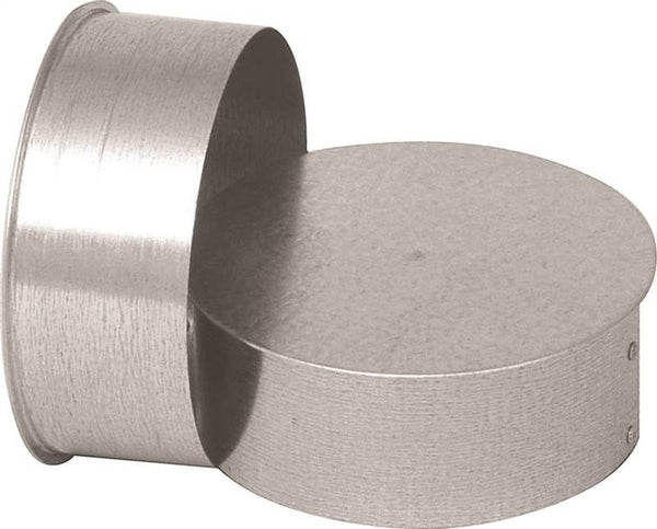 Imperial GV2007 Round End Cap, 6 in Dia, Galvanized Steel, Galvanized