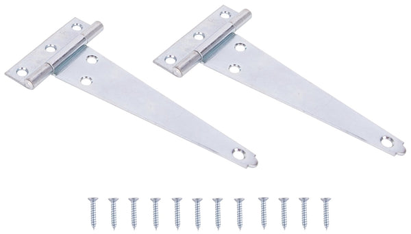 ProSource LTH-Z06-C2PS T-Hinge, Steel, Zinc, Fixed Pin, 180 deg Range of Motion, 36 (Pair) lb