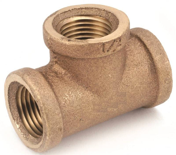 Anderson Metals 738101-12 Pipe Tee, 3/4 in, FIPT, Brass, 200 psi Pressure