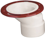Oatey 43501 Closet Flange, 3, 4 in Connection, PVC, White, For: 3 in, 4 in Pipes