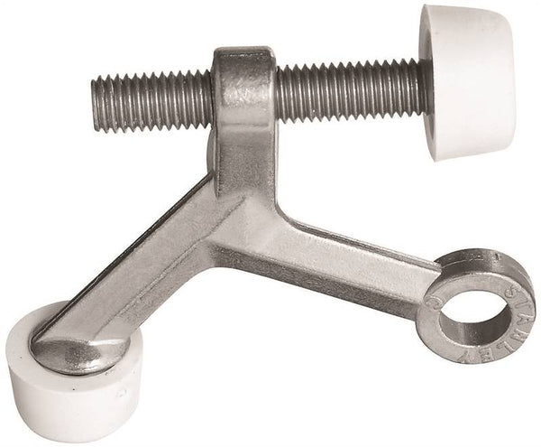 National Hardware N830-122 Hinge Pin Door Stop, Zinc, Satin Nickel