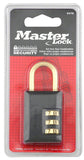 Master Lock 647D Padlock, 3/16 in Dia Shackle, 7/8 in H Shackle, Steel Shackle, Zinc Body, 1-3/16 in W Body