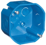 Carlon Ezduit A615DE-CAR Ceiling Box, 2-1/8 in D, 1 -Gang, 2 -Knockout, PVC, Blue