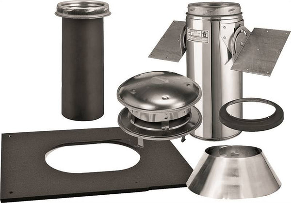 SELKIRK 206621 Ceiling Support Kit, Pitched, Stainless Steel, For: Model SSII