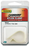 Jandorf 61460 Cable Clamp, Nylon, Natural