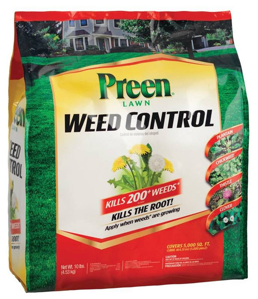 Preen 24-64015 Lawn Weed Control, Granular, 10 lb Bag