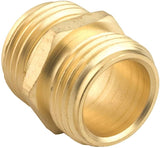 Gilmour 877014-1001 Hose Adapter, 3/4 x 3/4 in, MNH x MNH, Brass, For: Garden Hose