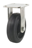 DH CASTERS C-MHD6MRR Rigid Caster, 6 in Dia Wheel, 2 in W Wheel, Molded Rubber Wheel, 450 lb