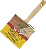 WOOSTER F5119-4-3/4 Paint Brush, 4-3/4 in W, 2-3/4 in L Bristle, China/Polyester Bristle, Threaded Handle