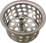 ProSource PMB-145 Sink Strainer with Post, 1-1/2 in Dia, For: For Bath Tub or Wash Basin