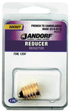 Jandorf 60427 Socket Reducer, 75 W, Brass, Gloss