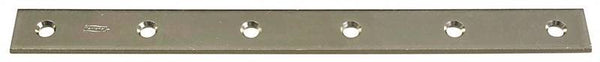 National Hardware N220-335 Mending Brace, 12 in L, 1-1/8 in W, Steel, Zinc, Screw Mounting