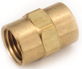 Anderson Metals 756103-02 Pipe Coupling, 1/8 in, FIPT, Brass