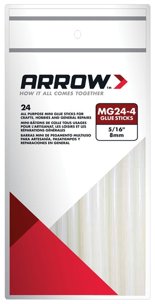Arrow MG24-4 Glue Stick, Clear, 4 oz