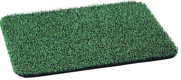 GRASSWORX Clean Machine 10372030 Door Mat, 30 in L, 18 in W, Rectangular, Medium Flair Pattern, Evergreen