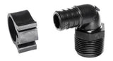 Flair-It PEXLOCK 30809 Pipe Elbow, 3/4 in, MPT, 90 deg Angle, Black, 100 psi Pressure